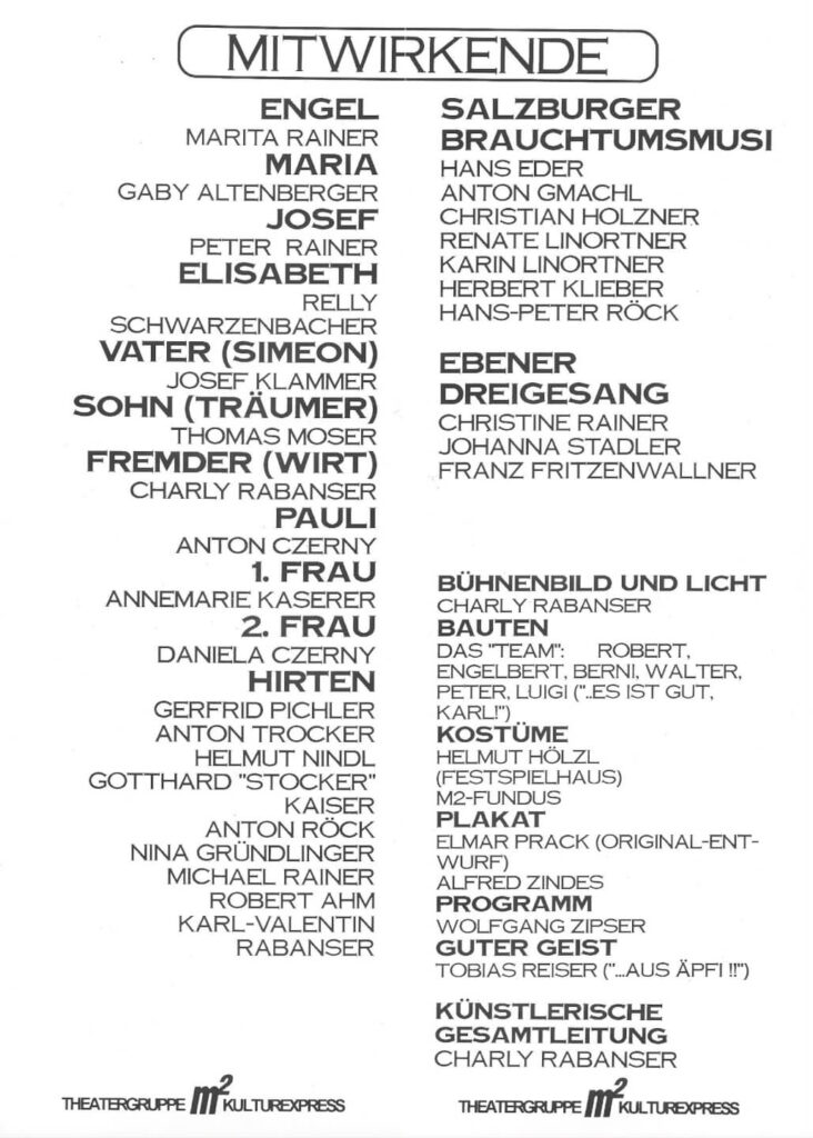 Sunst bleibert's glei a Traum (Dezember 1994)