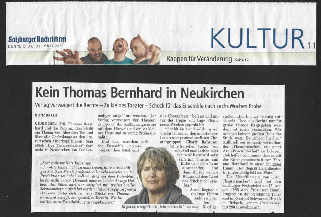 Der Theatermacher ... Der Theatermacher ...