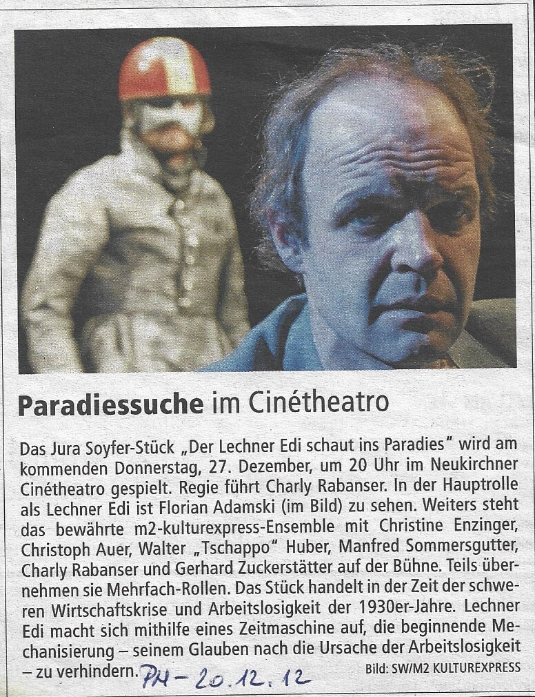 Der Lechner Edi schaut ins Paradies (Dezember 2012)