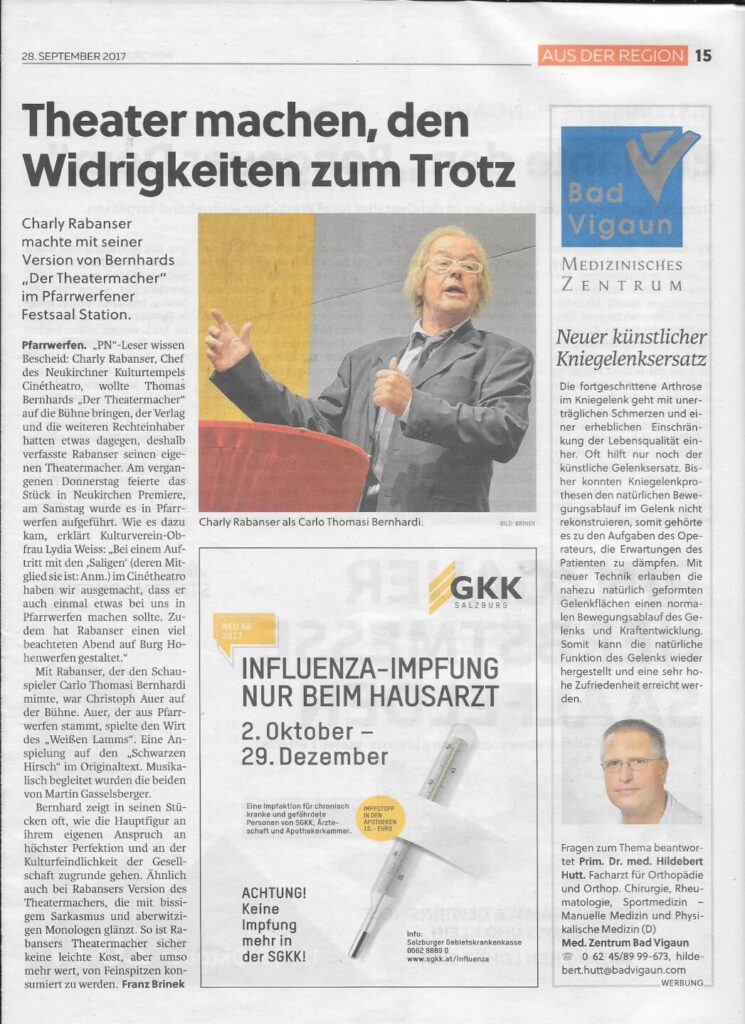 Der Theatermacher ... Der Theatermacher ...
