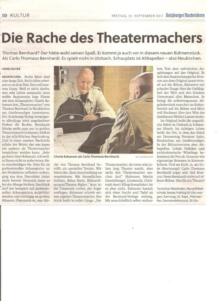 Der Theatermacher ... Der Theatermacher ...