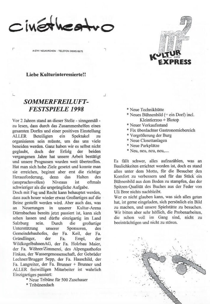 Die 3 Musketiere (Juli 1998)