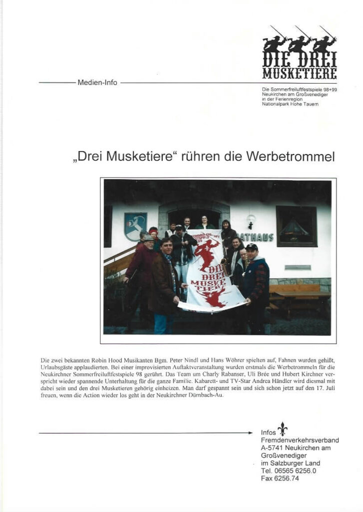 Die 3 Musketiere (Juli 1998)