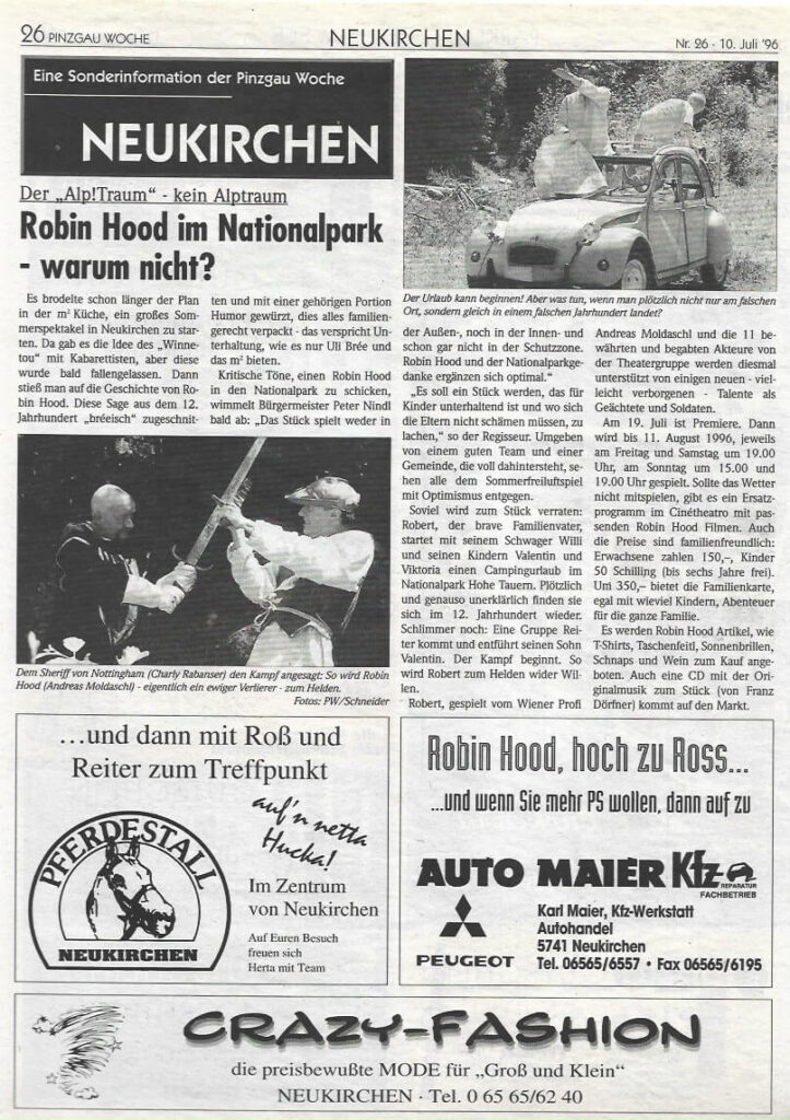 Robin Hood (Juli 1996) Robin Hood (Juli 1996)