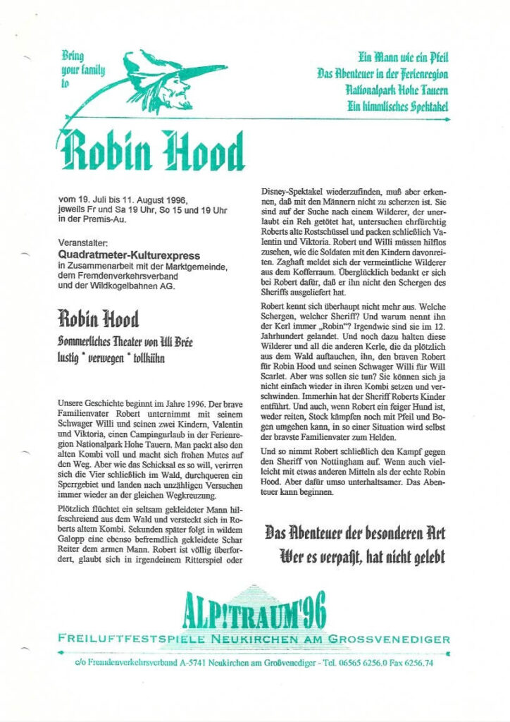 Robin Hood (Juli 1996) Robin Hood (Juli 1996)