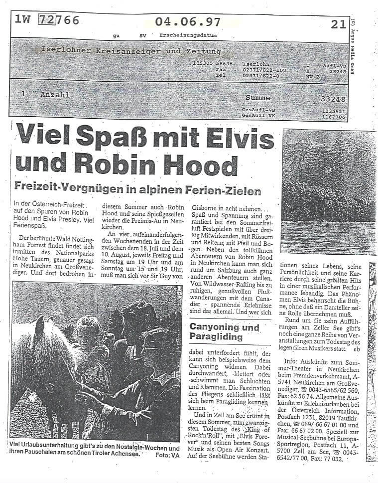 Robin Hood II (Juli 1997) Robin Hood II (Juli 1997)
