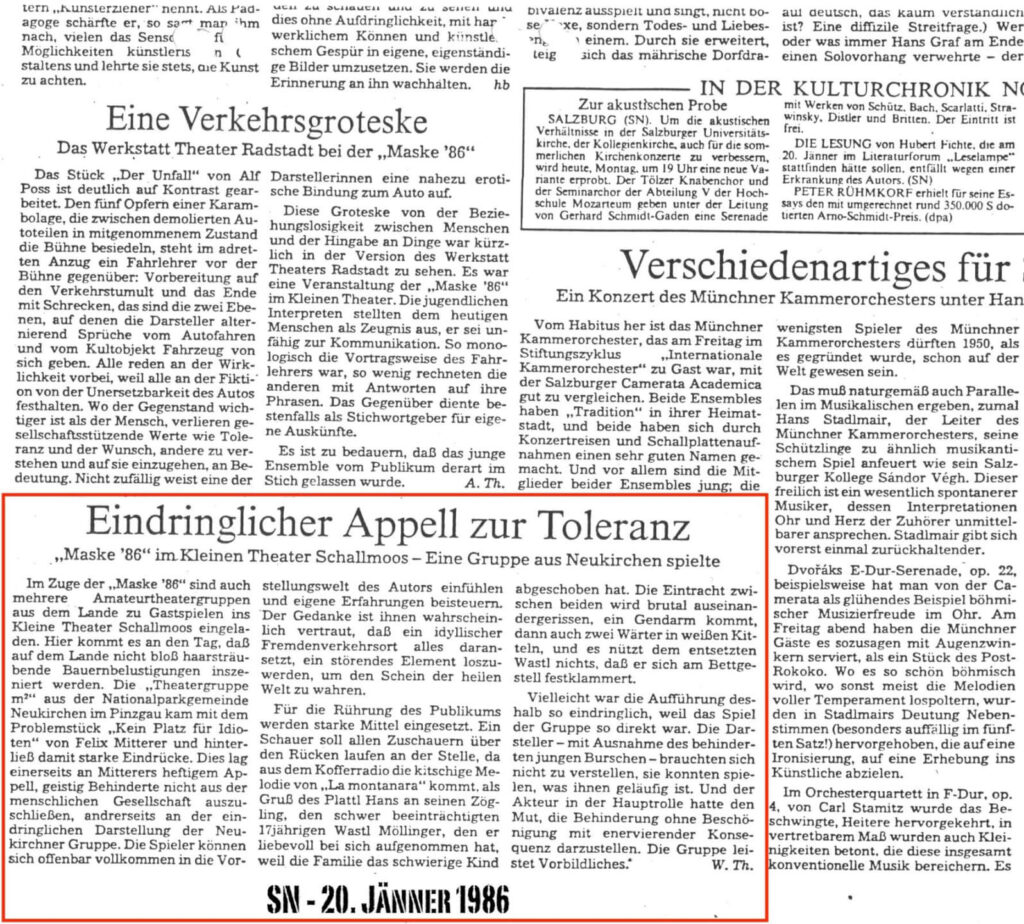 Kein Platz für Idioten (Juni 1985)