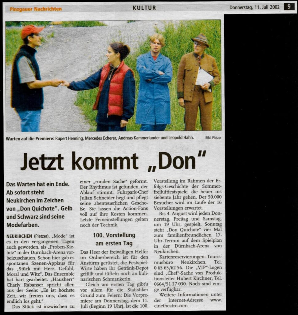Don Quichote I (Juli 2002) Don Quichote I (Juli 2002)