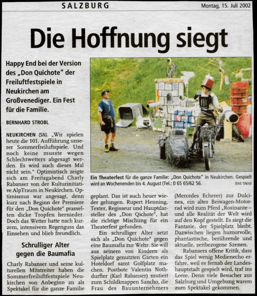 Don Quichote I (Juli 2002) Don Quichote I (Juli 2002)