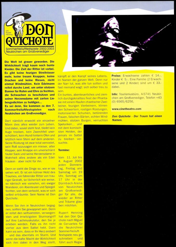 Don Quichote I (Juli 2002) Don Quichote I (Juli 2002)
