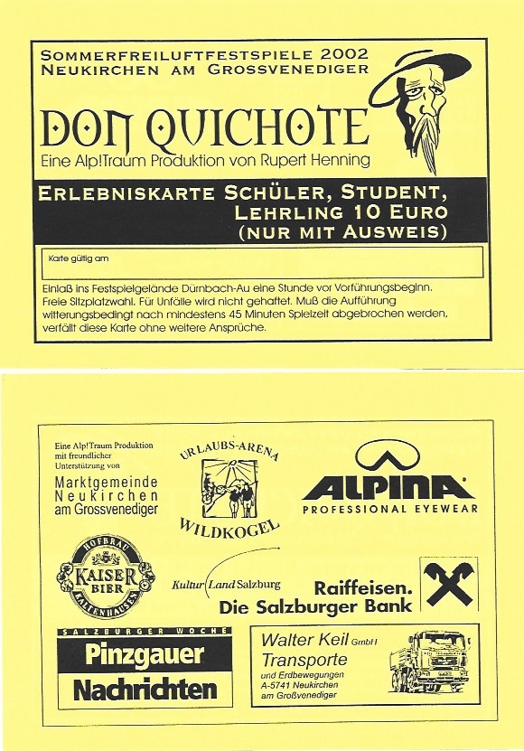 Don Quichote I (Juli 2002) Don Quichote I (Juli 2002)