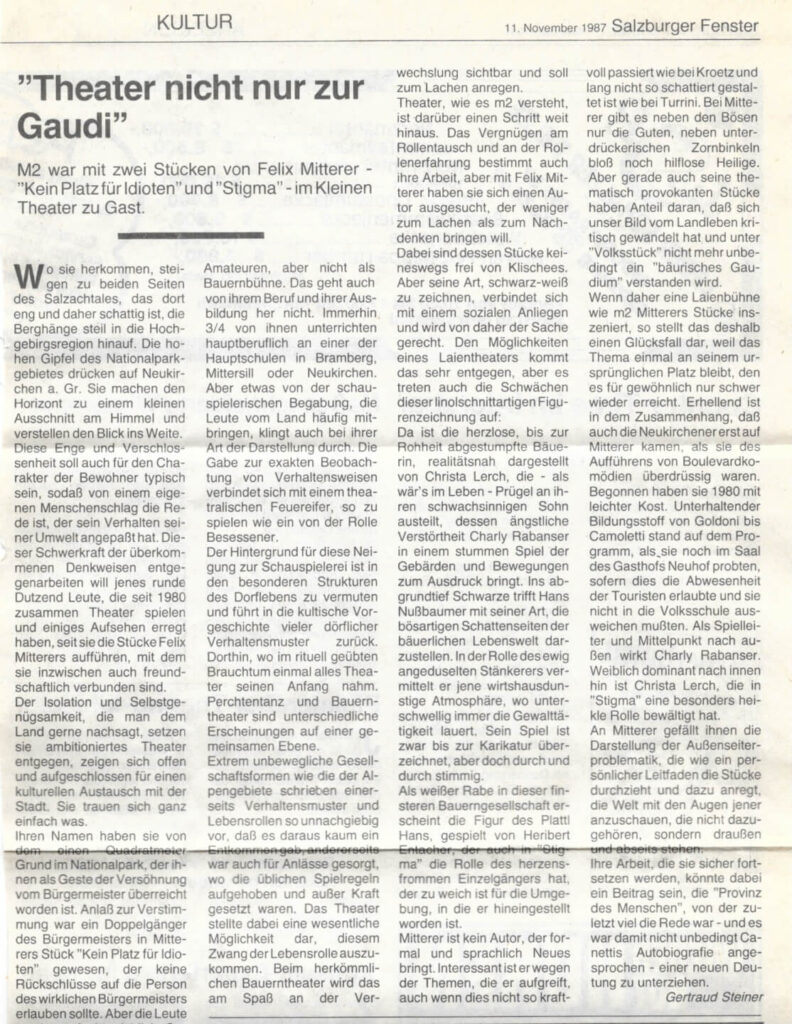 Stigma (Juni 1987)