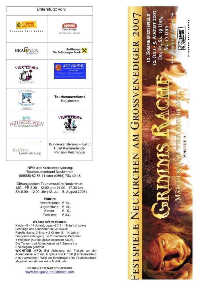Grimms Rache Teil II (Juli 2007) Grimms Rache Teil II (Juli 2007)